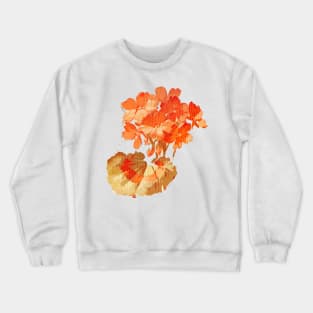 Burnt Orange flowers Crewneck Sweatshirt